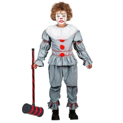 Fantasia Palhaço It a Coisa Infantil de Luxo Halloween