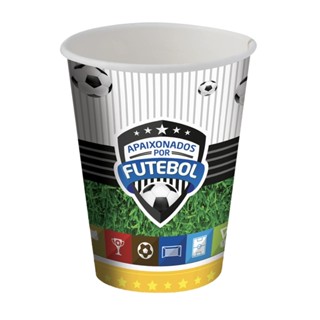 8~32 COPO PAPEL FESTA FUTEBOL 200ML FESTCOLOR em Oferta na Shopee