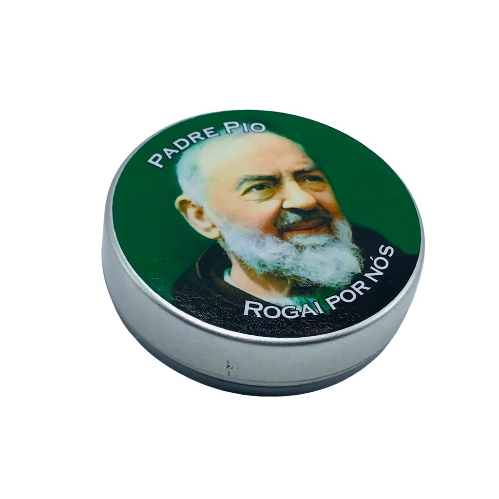 Latinha Porta Terço Padre Pio