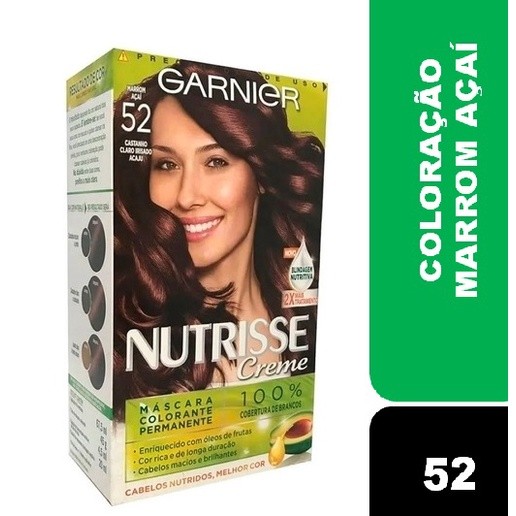 Coloração Nutrisse Garnier 52 Marrom Açaí em Oferta na Shopee