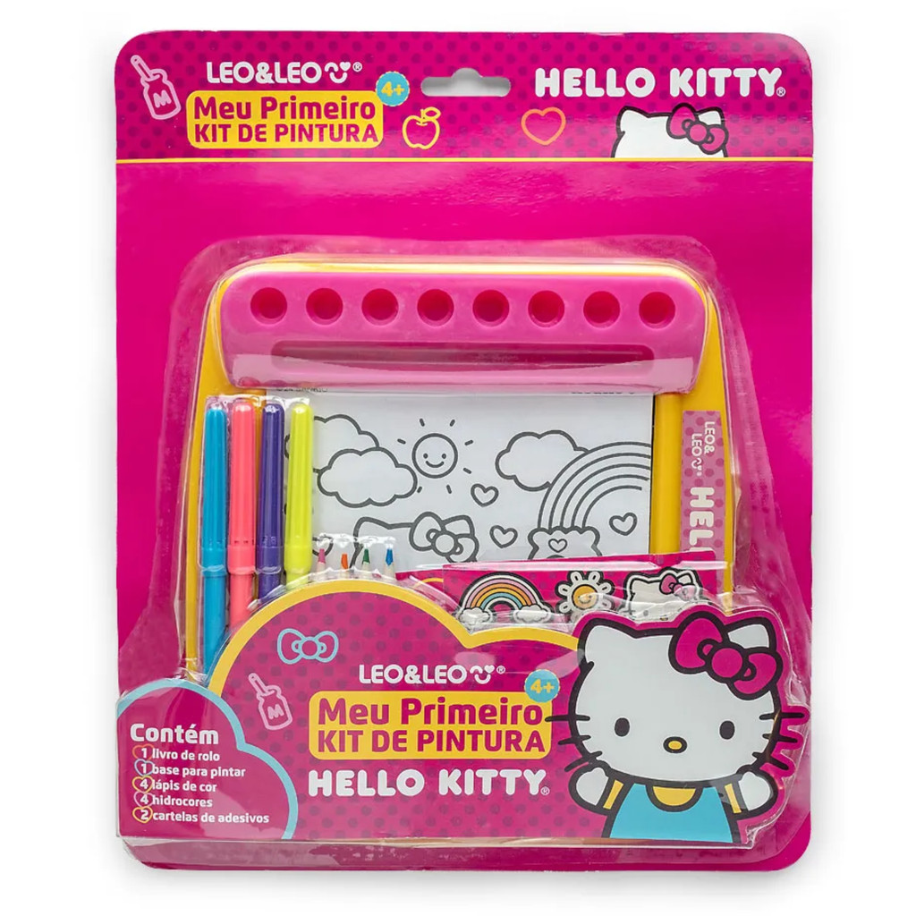 Meu Primeiro Kit Pintura Hello Kitty Leo&Leo - 1 Kit em Oferta na Shopee
