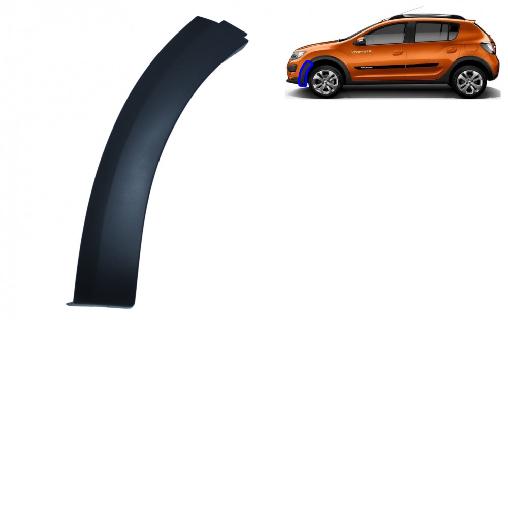 Moldura do para-choque dianteiro lado esquerdo Renault Logan Sandero em Oferta na Shopee