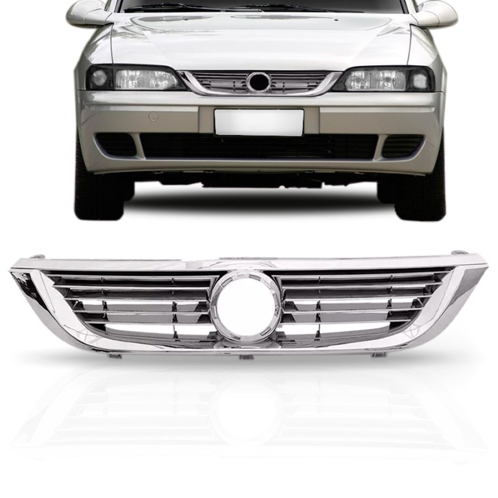 Grade Vectra Cromada Tunning 1997 A 2004 em Oferta na Shopee