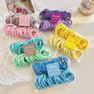 KIT Até 150 Unidades Xuxinhas de Cabelo Sem Costura - Alta Elasticidade e Cores Doces Para...