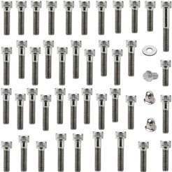 Kit parafusos inox motor completo CG160 Fan Titan Start NXR160 Bros 2016 em diante (externos)