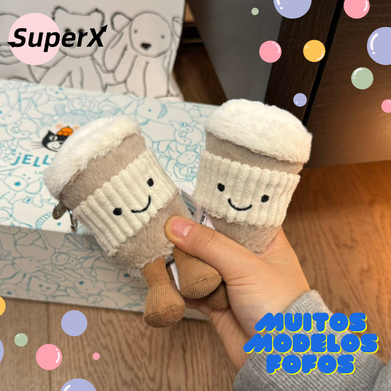 Bichinho de Pelúcia para Mochila - Fofura Estilo Jc Chaveiro de Personagem Fofo e Acessório Macio em Oferta na Shopee