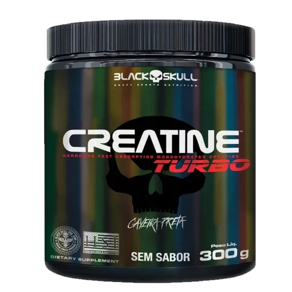 Creatina Turbo Pote 300g Blackskull