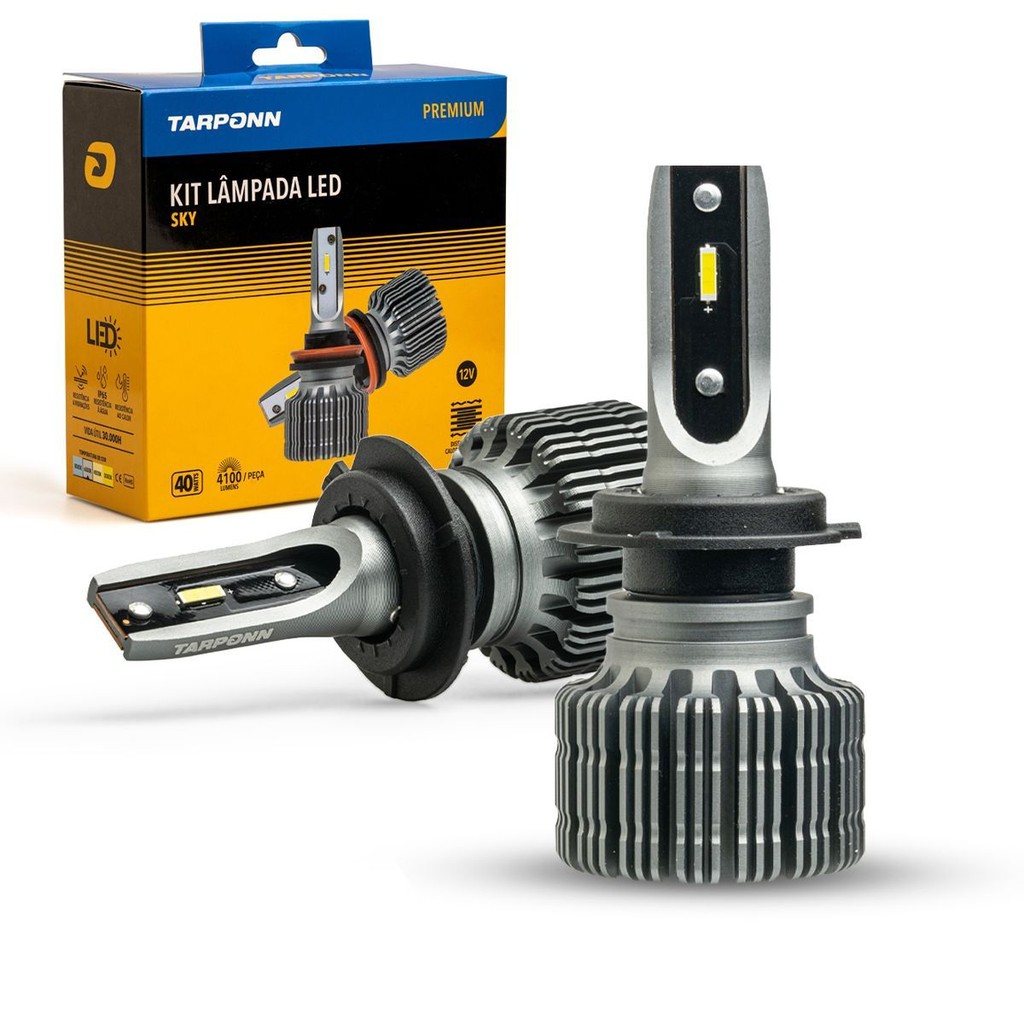 Kit Lâmpada Led Sky H7 40w 8200lm 6000k Branco Frio Tarponn em Oferta na Shopee