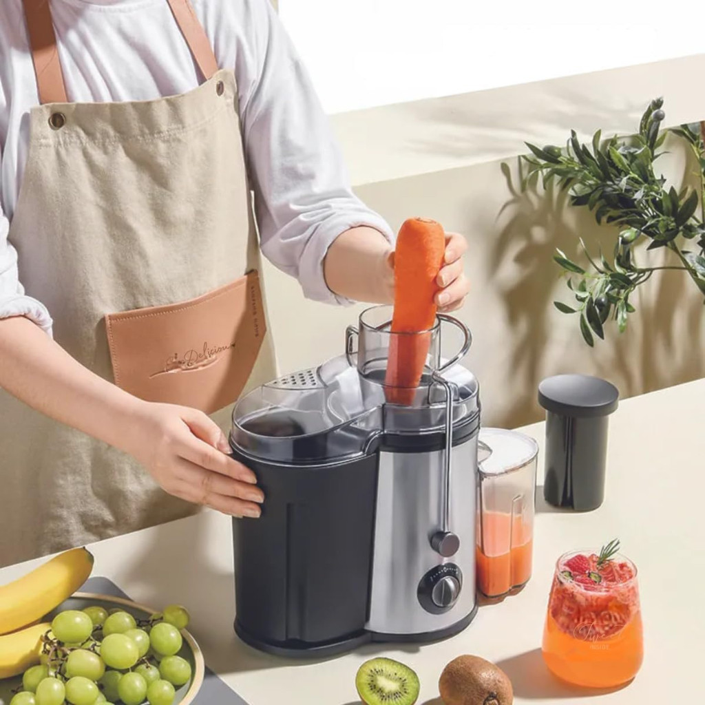 Centrífuga 110V/220V Suco Frutas Alimentos Elétrica 500w Inox Máquina
