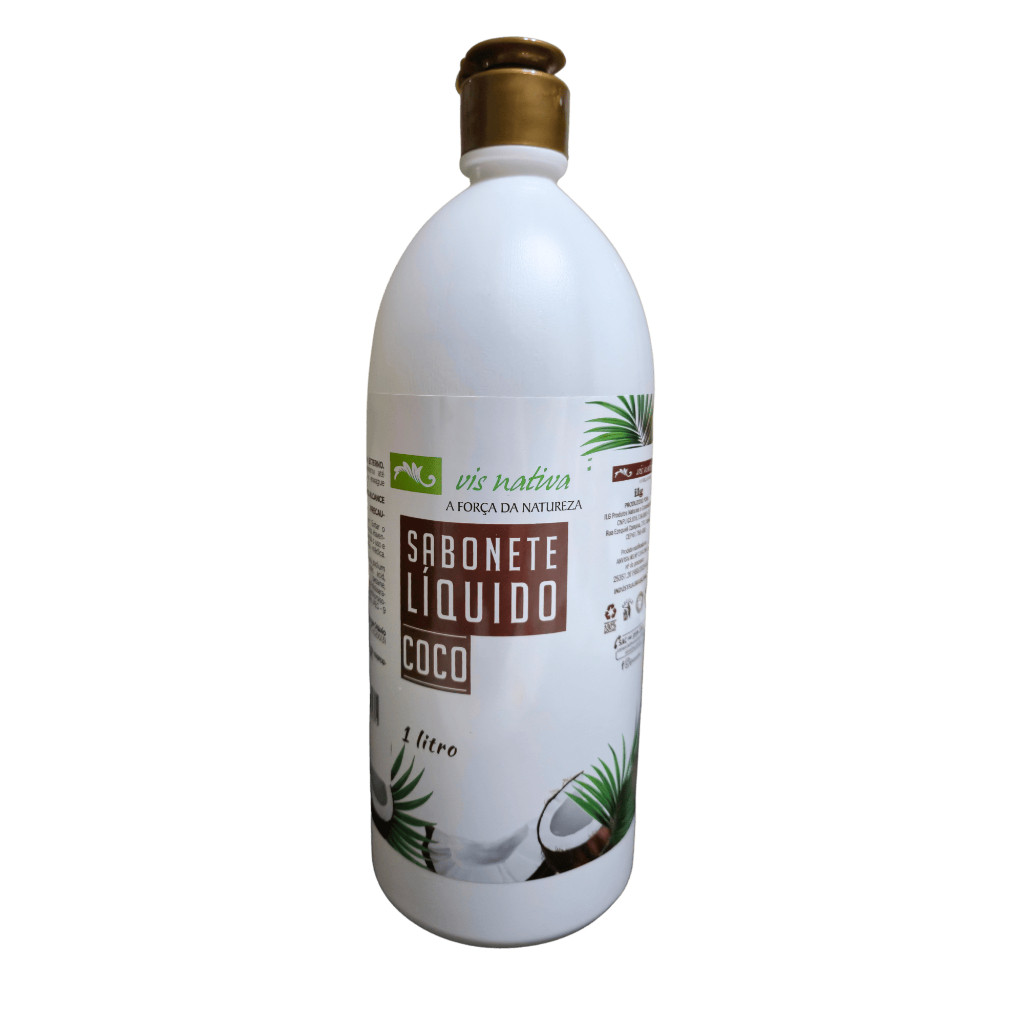 Kit 2 Sabonetes Líquidos Coco Vis Nativa 1L | Limpeza, Hidratação Profunda e Perfume Tropical Diário — imagem 2 de 2