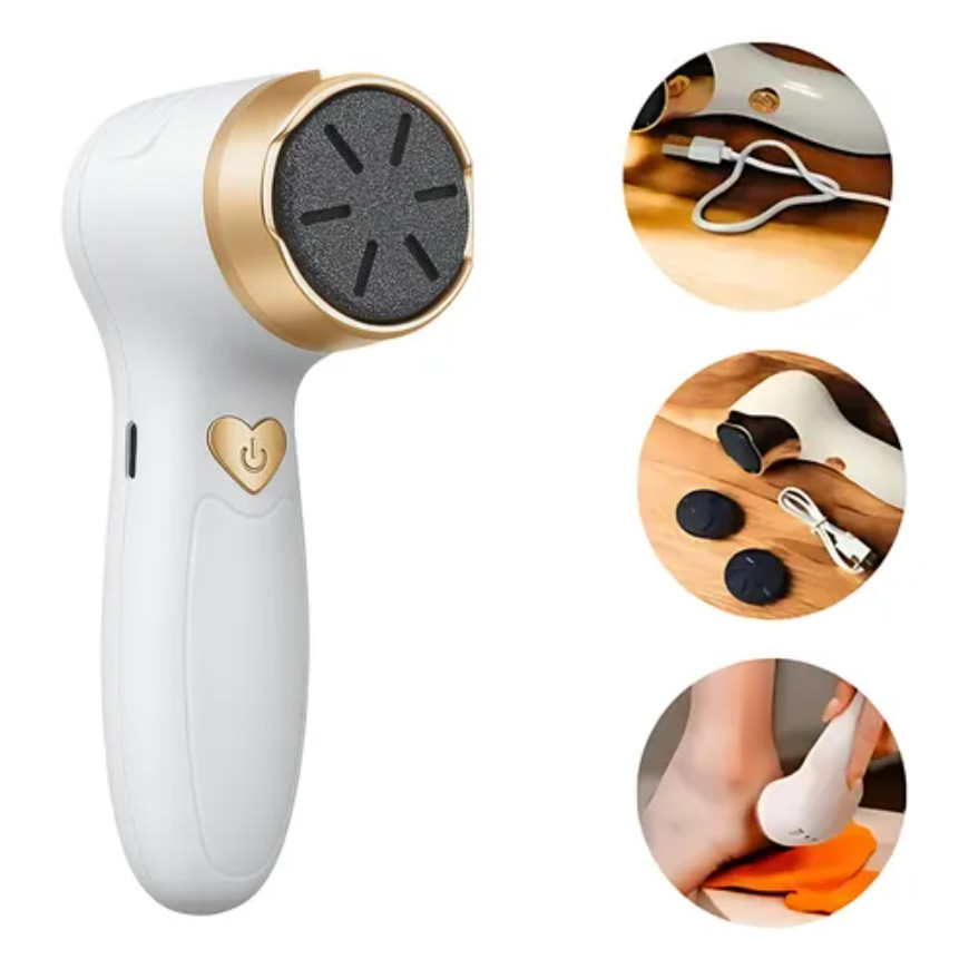 Lixador de Pé Elétrico Esfoliador Tira Calos Pedicure Portátil Lixa Elimina Calo Portátil Usb