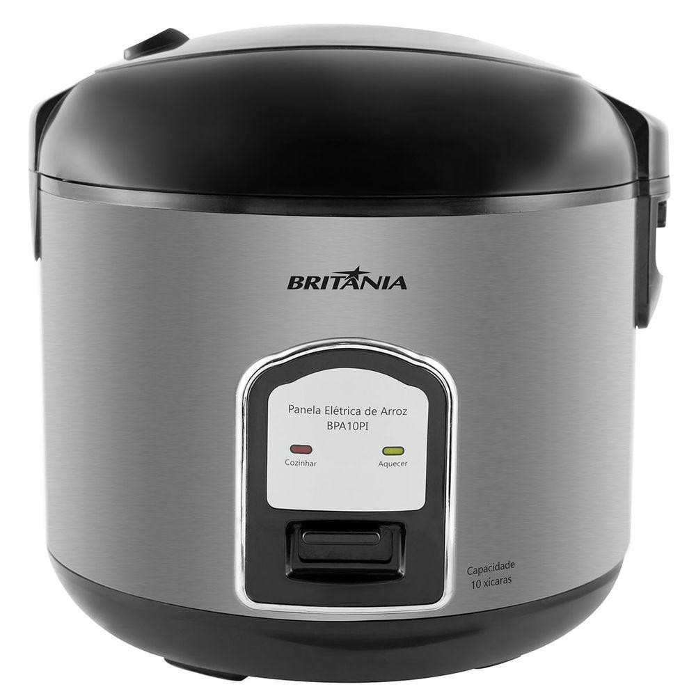 Panela De Arroz Britânia BPA10PI XI75 10 Xícaras 220V em Oferta na Shopee