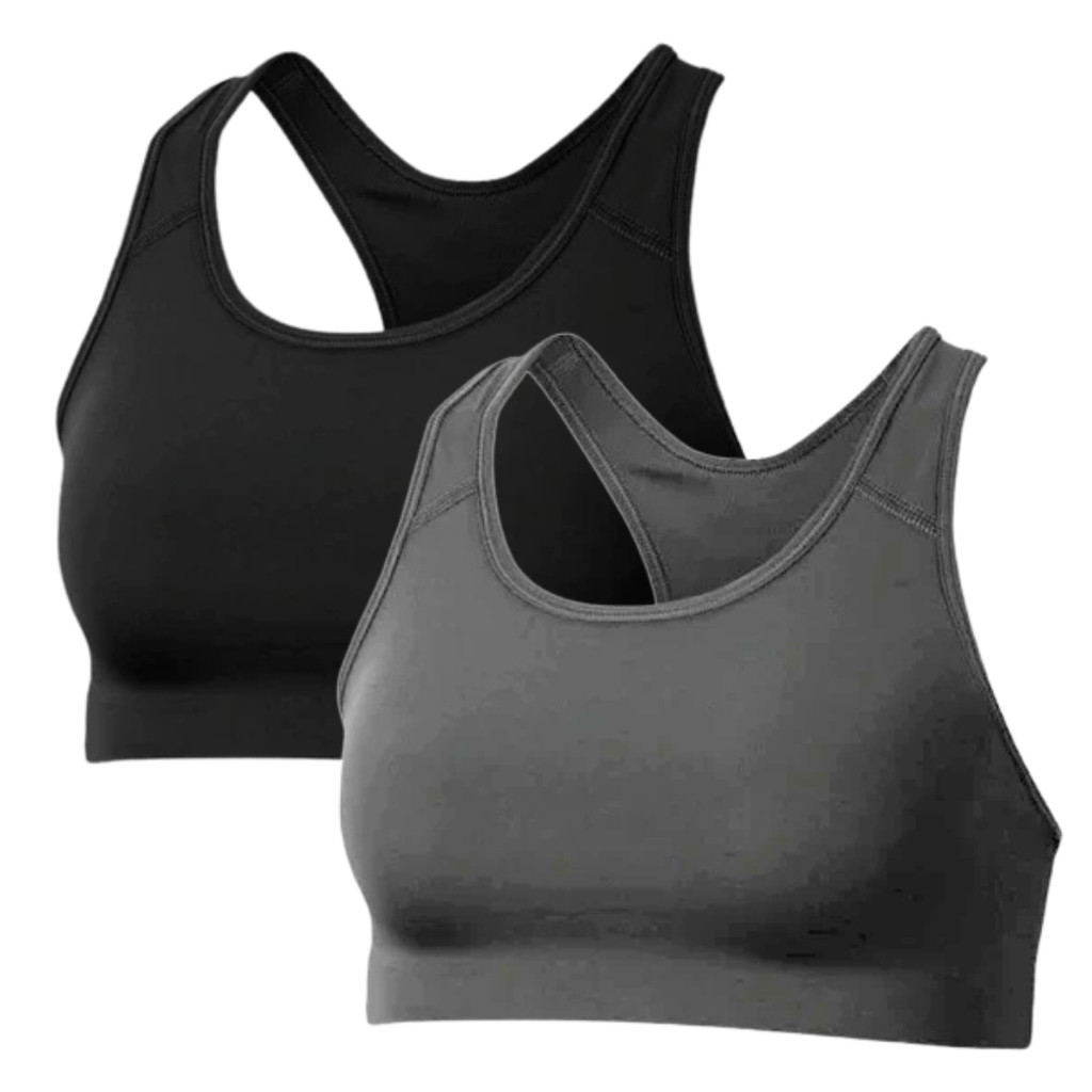 Kit 2 Top Feminino Sustentação  Nadador Academia Fitness Suplex Liso S/Bojo Preço de Fabrica em Oferta na Shopee