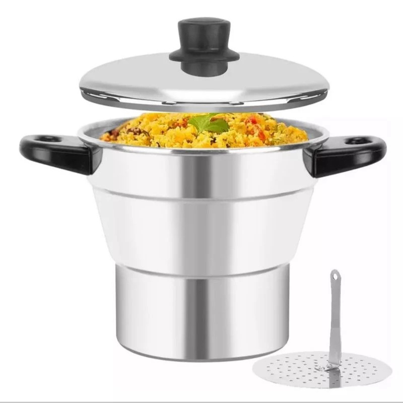 Cuscuzeiro Nordestino Alumínio Polido N°14 – Essencial Para A Sua Cozinha por R$ 21,98