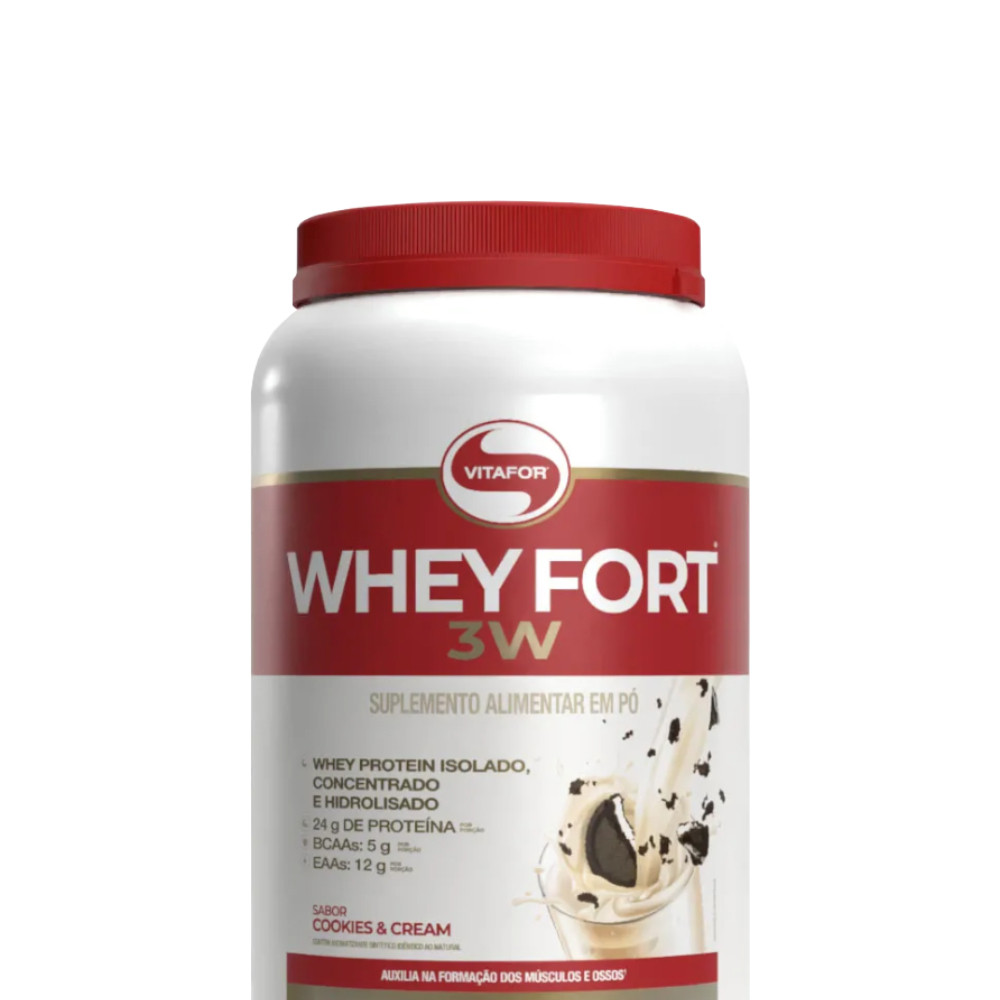 Whey Fort 3W Vitafor 900g Cookies and Cream
