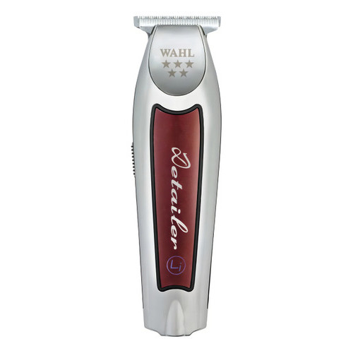 Máquina De Corte Acabamento Aparador Wahl Professional 5 Star Cordless Detailer Li Prata E Vermelho