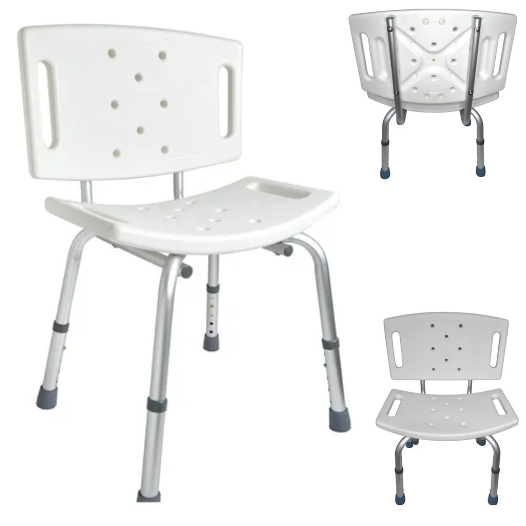 Banqueta De Banho Com Encosto Supermedy 100kg em Oferta na Shopee