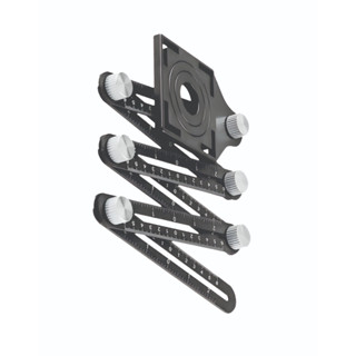 Régua Gabarito Multiângulo Metal com Guia de Furação – Titanium Platina em Oferta na Shopee