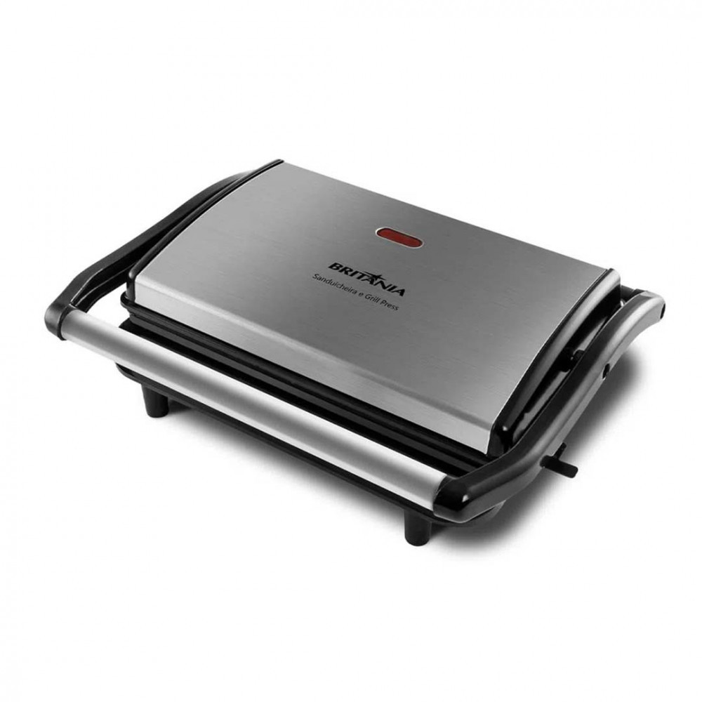 Grill e Sanduicheira Britânia BGR27I Press 2 em 1 em Oferta na Shopee