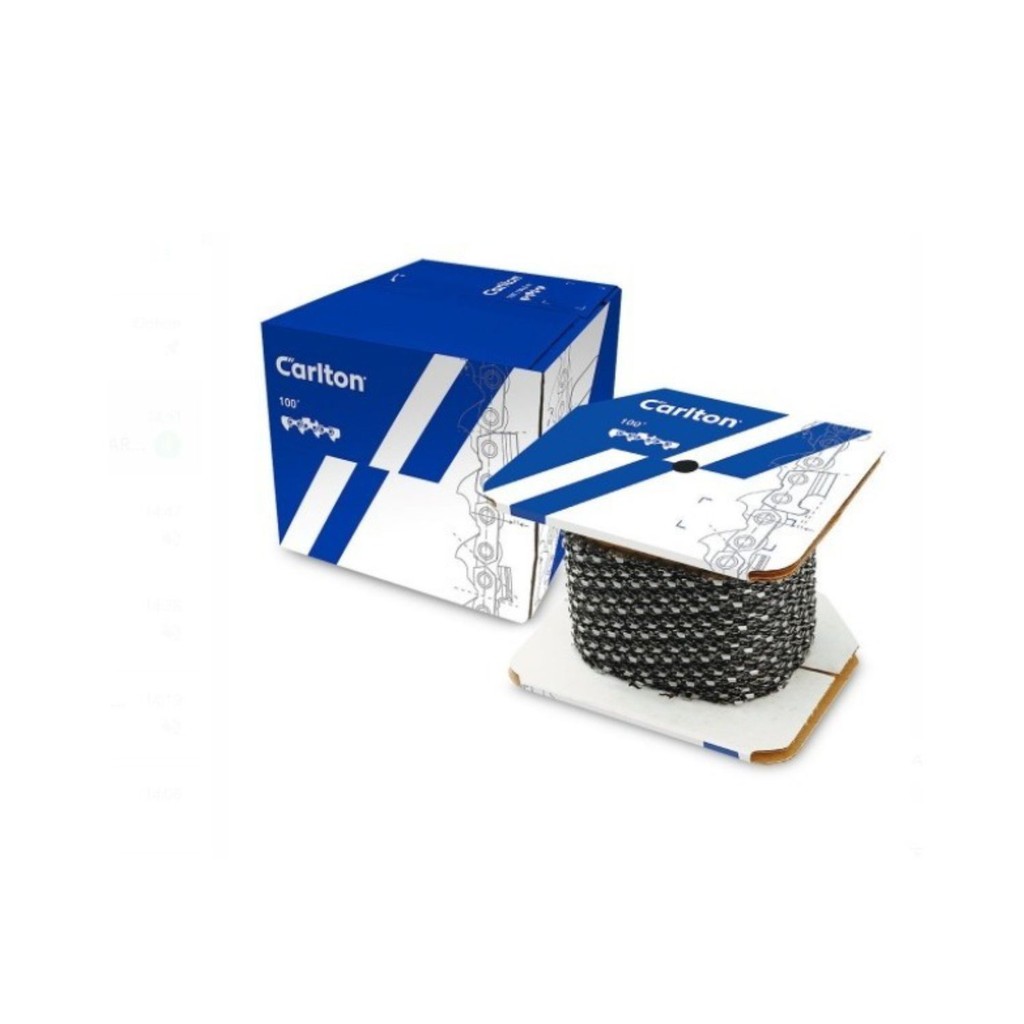 Rolo de Corrente 3/8 1,5 mm 819 Dentes 30,5m 2 Guias Carlton para Motosserra Husqvarna