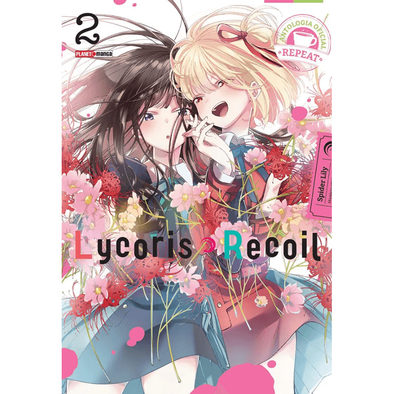 Capa do livro Mangá - Lycoris Recoil - Anthology - Repeat 02 - Editora Panini
