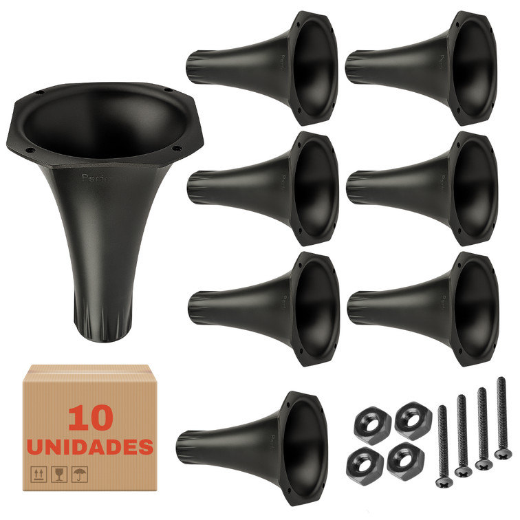 Kit 10 Corneta LC 14-25 Som Automotivo Com Parafusos Atacado