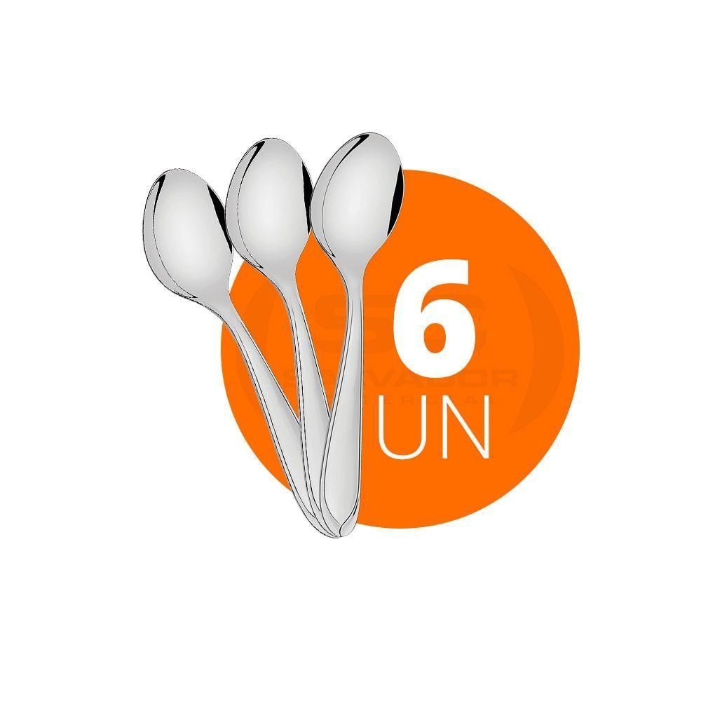 Kit - 6 Colheres De Sobremesa Luxo Laguna Em Aço Inox Csitop - Tramontina em Oferta na Shopee