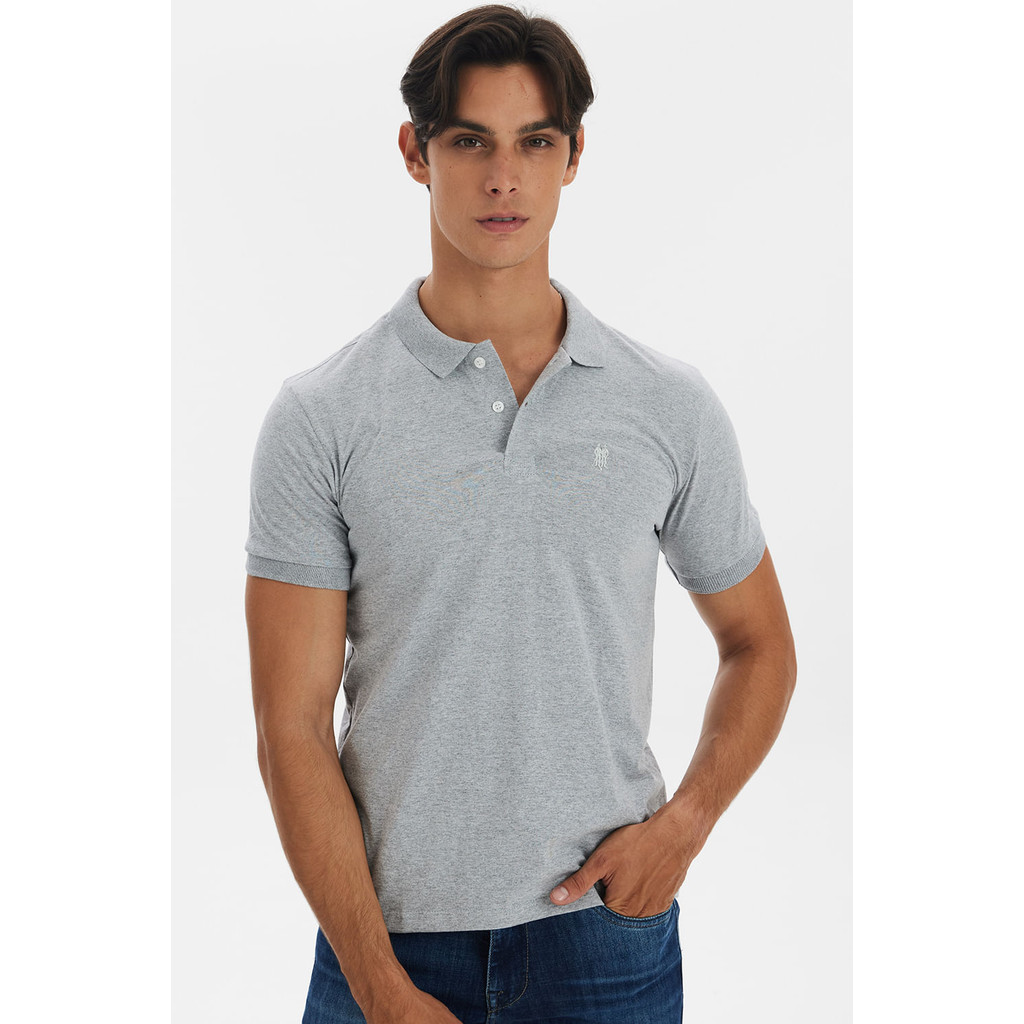 Polo Masculina Meia Malha Polo Wear Mescla Claro - Men Clothes