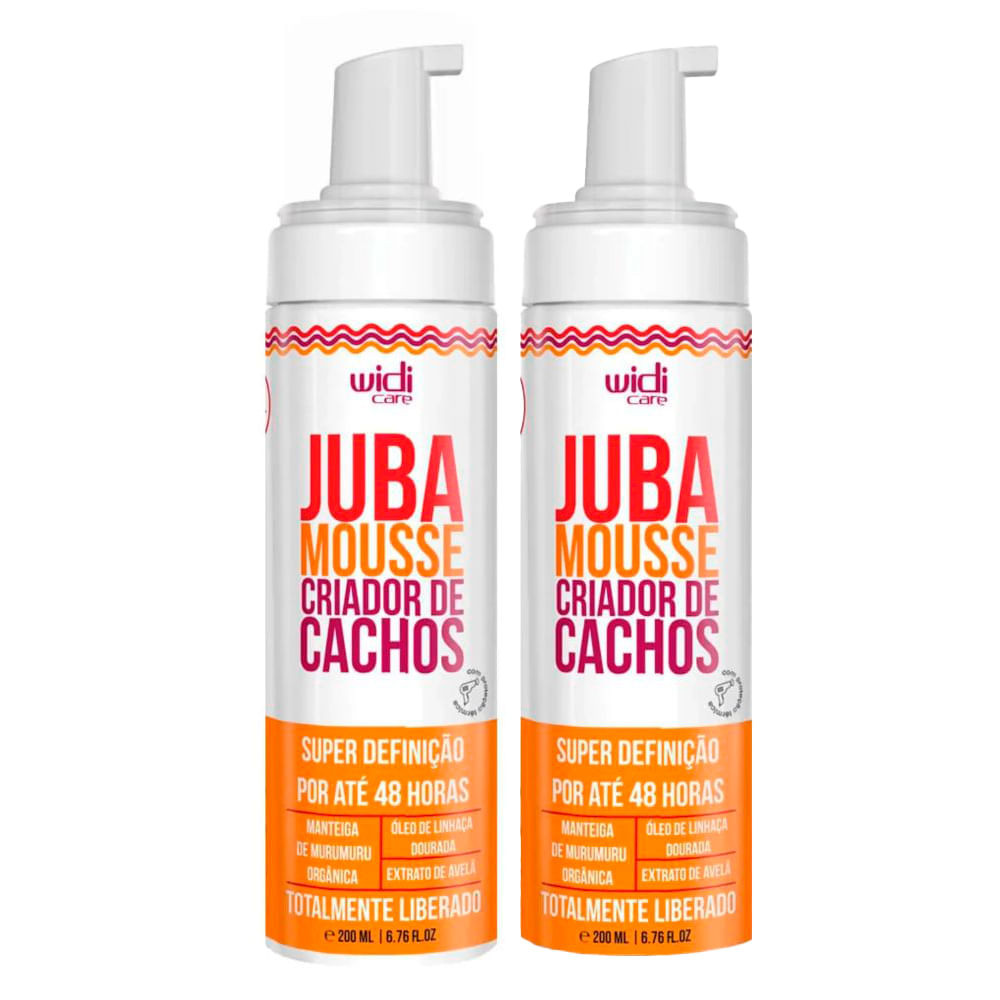 Kit 2 Mousse Widi Care Juba Criador de Cachos 200ml - Beauty