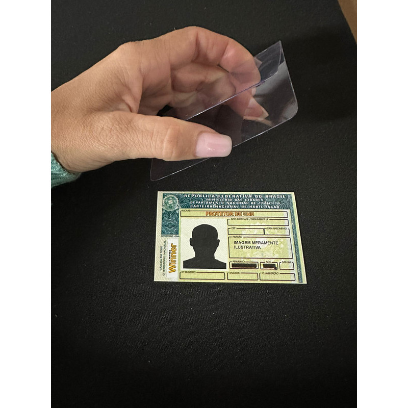 Thick Card Protetor De CNH Documento Habilitação Top