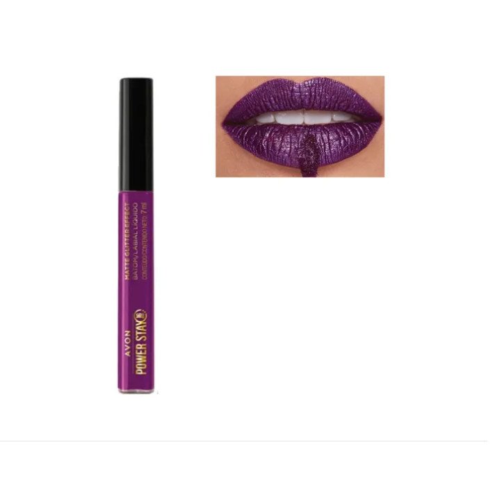 Power Stay Batom Líquido Matte Glitter Purpura Deslumbrante
