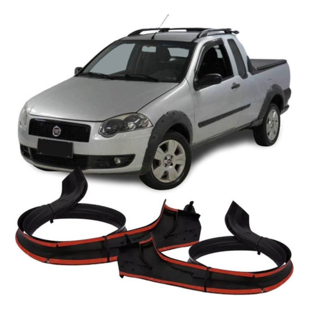 Par Borracha Pingadeira Fiat Palio Strada 1996 a 2012 2 Portas