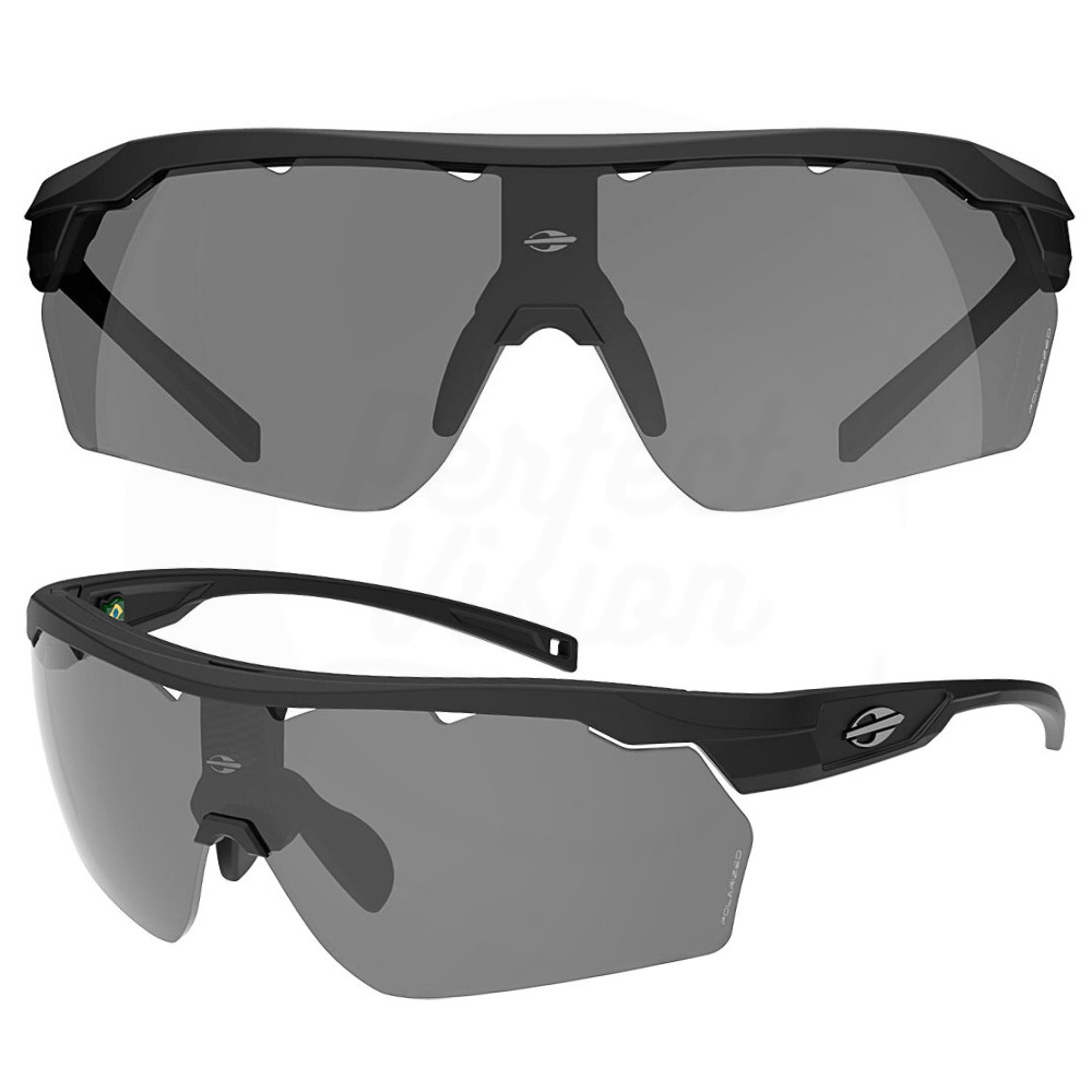 Óculos Sol Mormaii Smash Preto Fosco Polarizado Lente Cinza