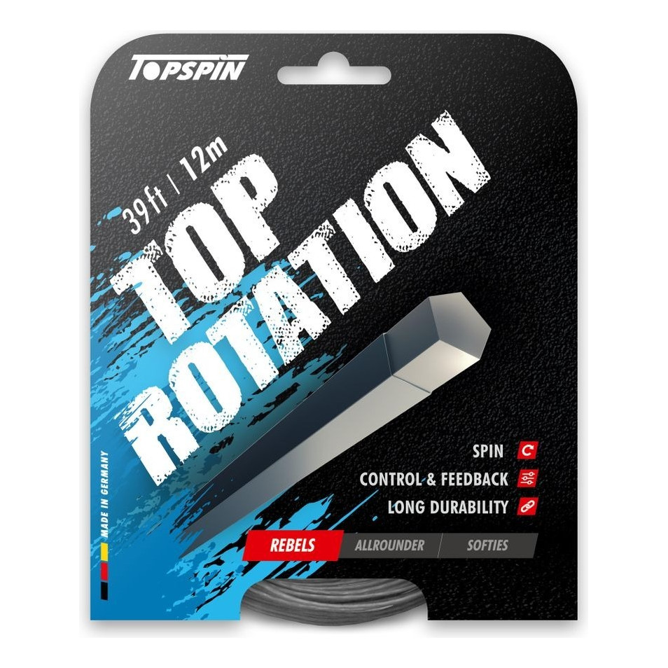 Set De Corda De Raquete De Topspin Top Rotation(1.31 mm,Preto)