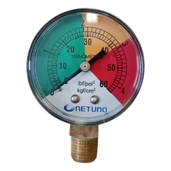 Manometro Netuno Universal Para Filtro De Piscina Valvula De Pressão 60 Psi Manutenção Medidor