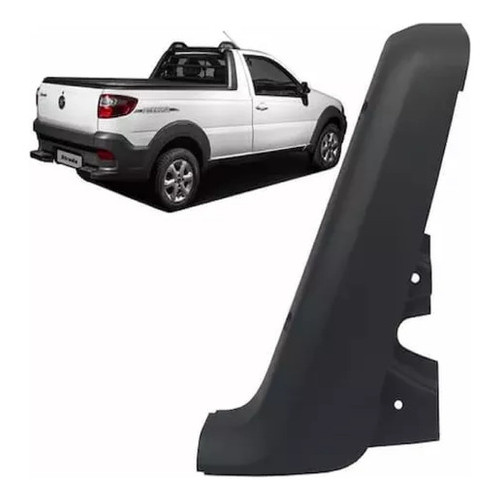 Moldura Coluna Caçamba Strada Cabine Direita 2013 Em Diante em Oferta na Shopee