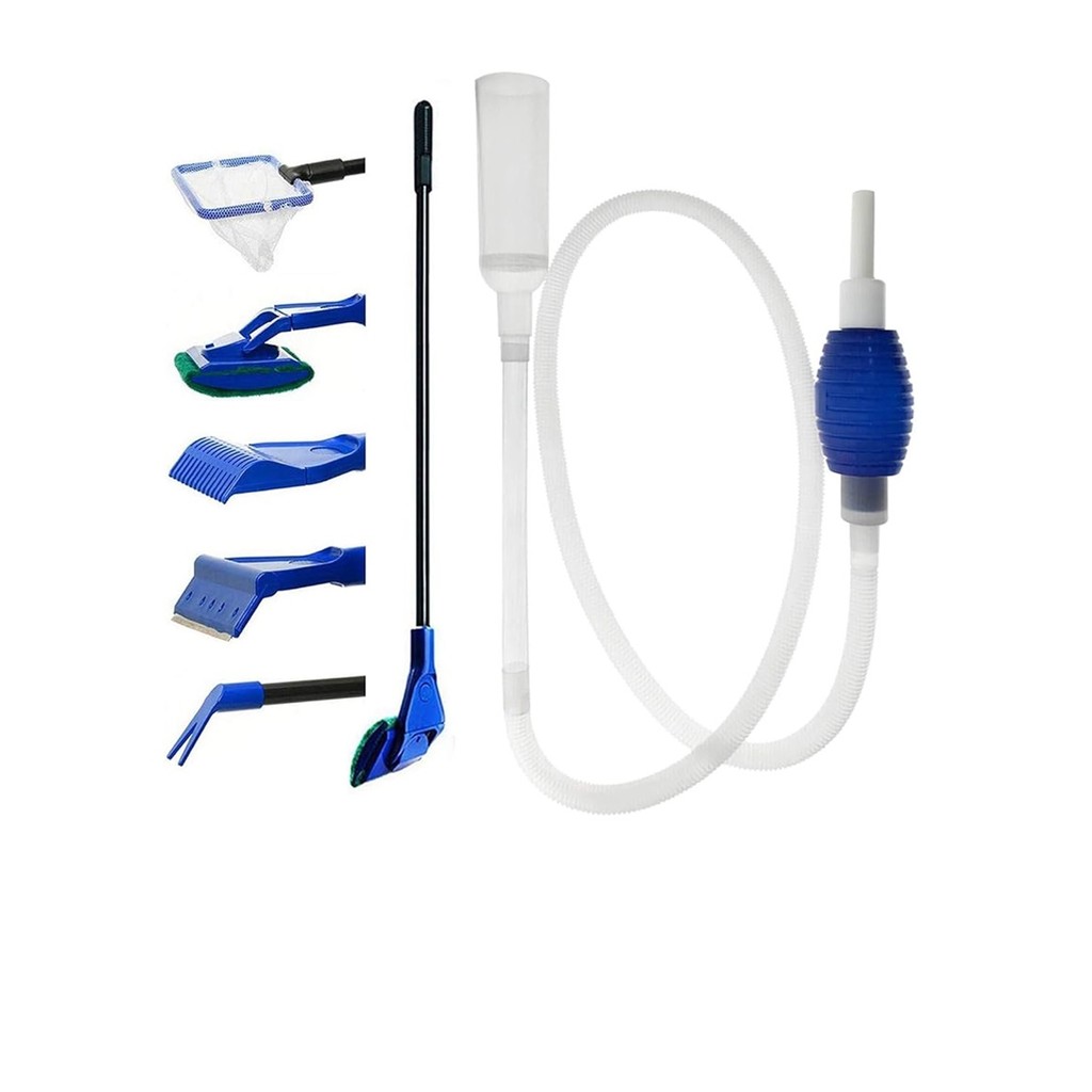 Kit De Limpeza 5 Em 1 Com Sifão Para Aquários em Oferta na Shopee