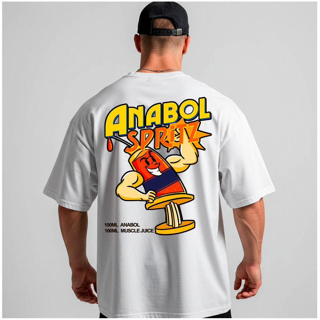 Camisa Oversized Anabol Spritz Musculação Laga Streetwear Treino Academia em Oferta na Shopee