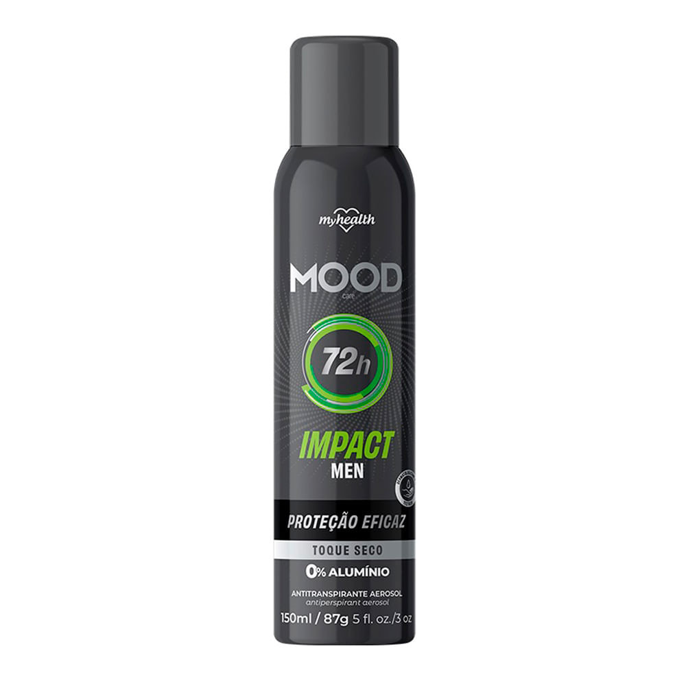 Desodorante Mood Impact Men Aerosol Antitranspirante 0% Alumínio 72h 150ml - Beauty