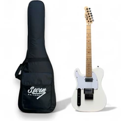 Guitarra Telecaster Seven Stc-307 HH-LH Branca Canhota C/Bag