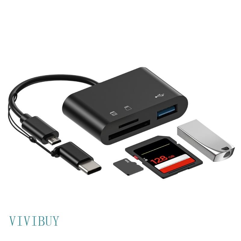 VIVI 5 1 Multifuncional Usb Tipo-C TF Leitor Cartão Memória OTG HUB