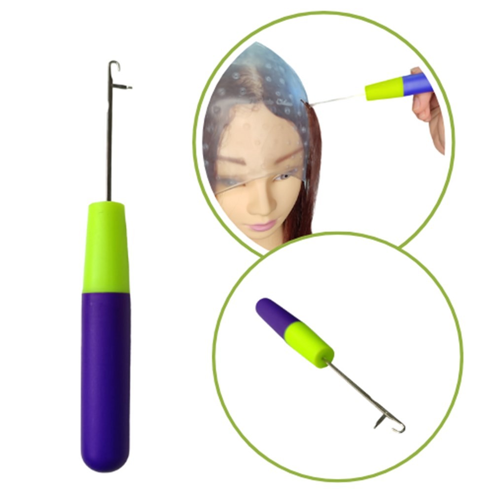 Agulha para Mechas Touca de Luzes Verde com Azul cod 966