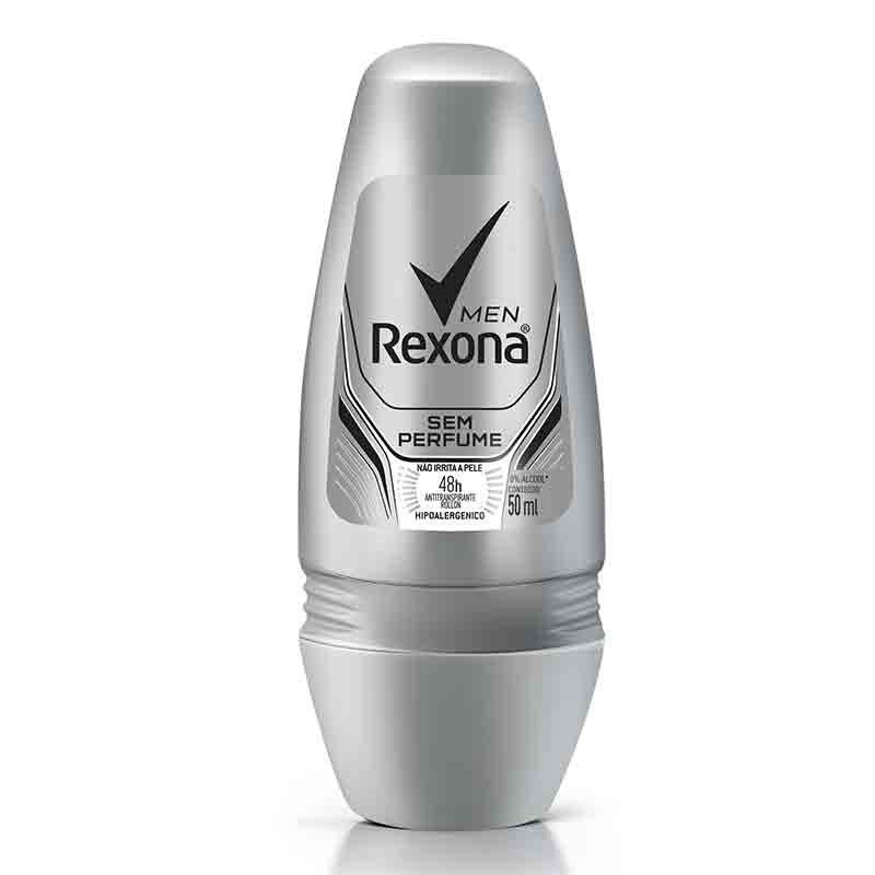 Desodorante Roll On Rexona Men Sem Perfume 50ml - Beauty