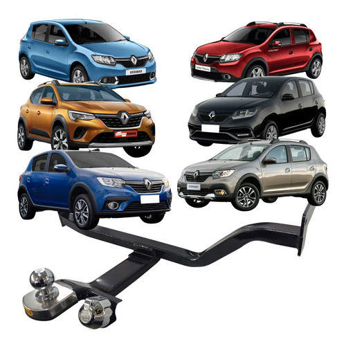 Engate Reboque Sandero Stepway 2015 2016 2017 2018 2019 2020 2021 2022 2023