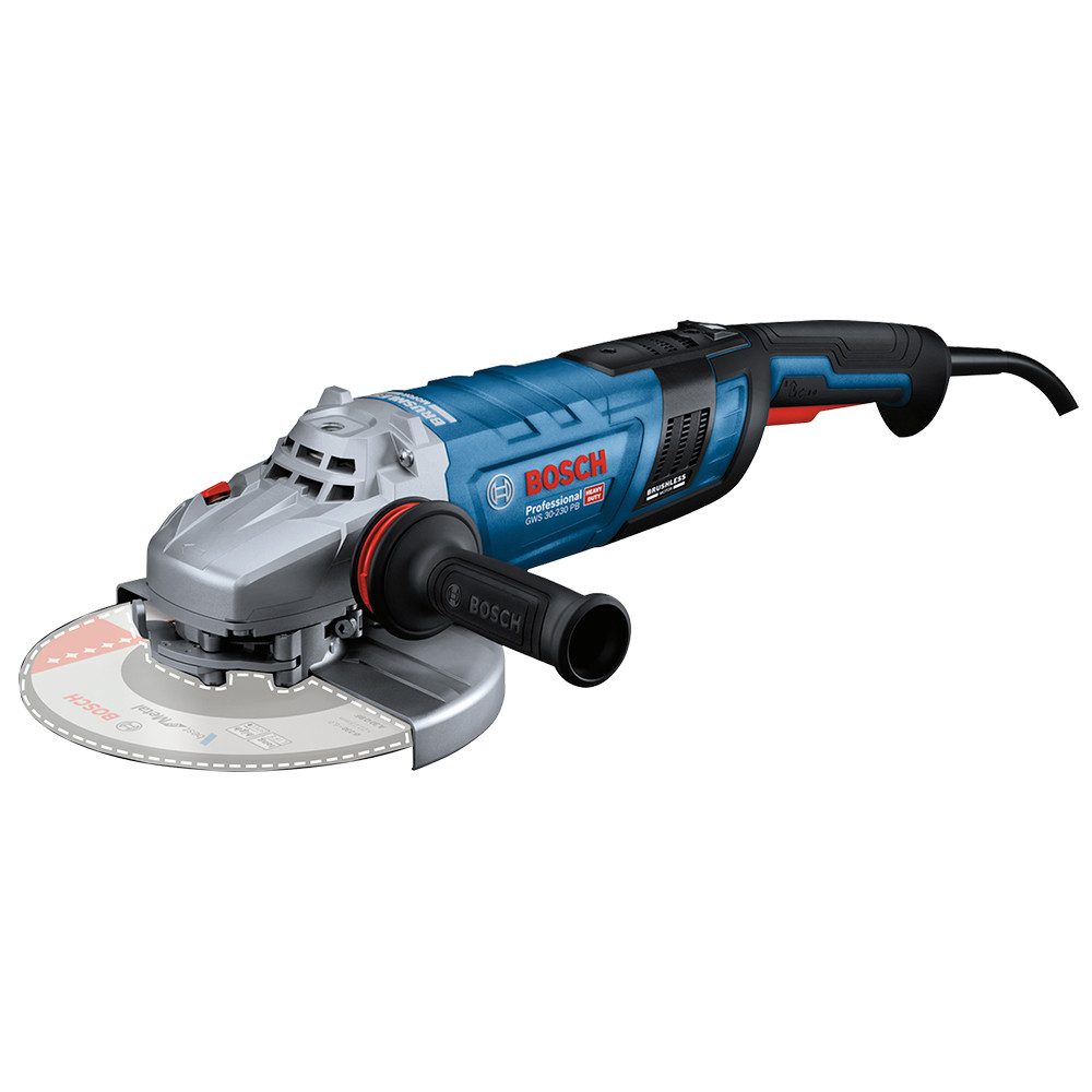 Esmerilhadeira Angular 9" (230mm) 2800W Motor Brushless Bosch GWS 30-230 PB (220V)