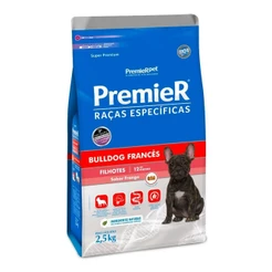 Ração Premier Cão Filhote Raça Bulldog Francês Frango 2,5Kg