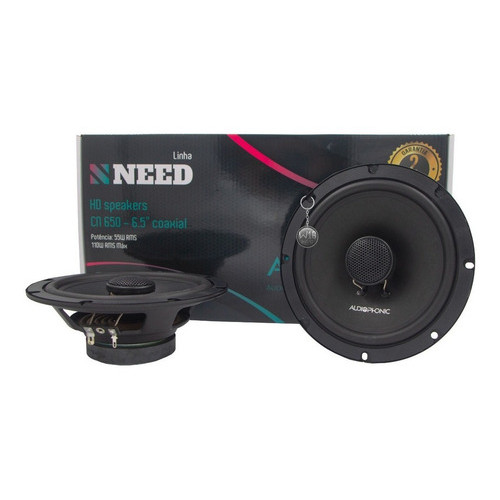 Kit 2 Vias Kn 650 + Coaxial Audiophonic Cn 650 Need 6 Polegadas 220w