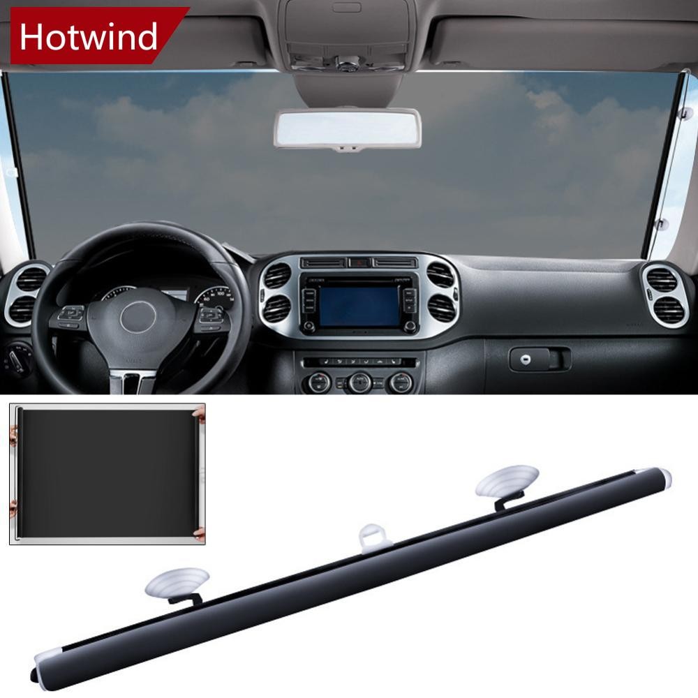 HOTWIND 125x58cm Pára-Brisa Do Carro Sombra De Sol Estiramento Janela Automática Proteção Verão Cortina Isolamento Térmi
