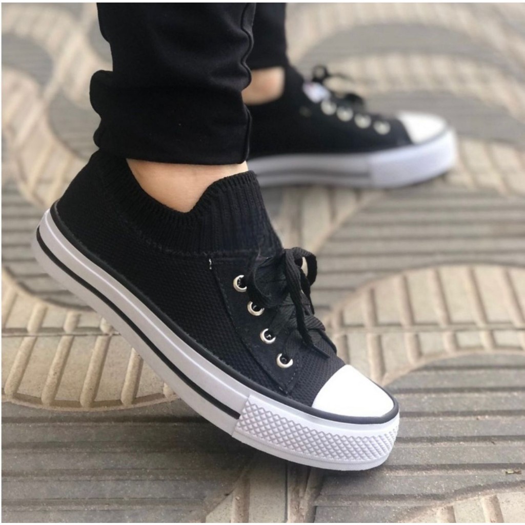 Tênis Feminino Meia Casual Lançamento Promoção