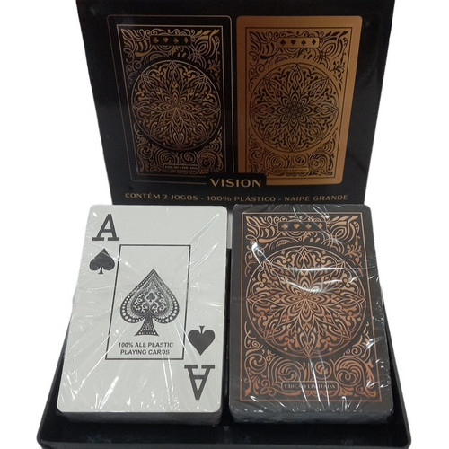 Jogo 02 Baralho Big Number Número Grande 100% Plástico